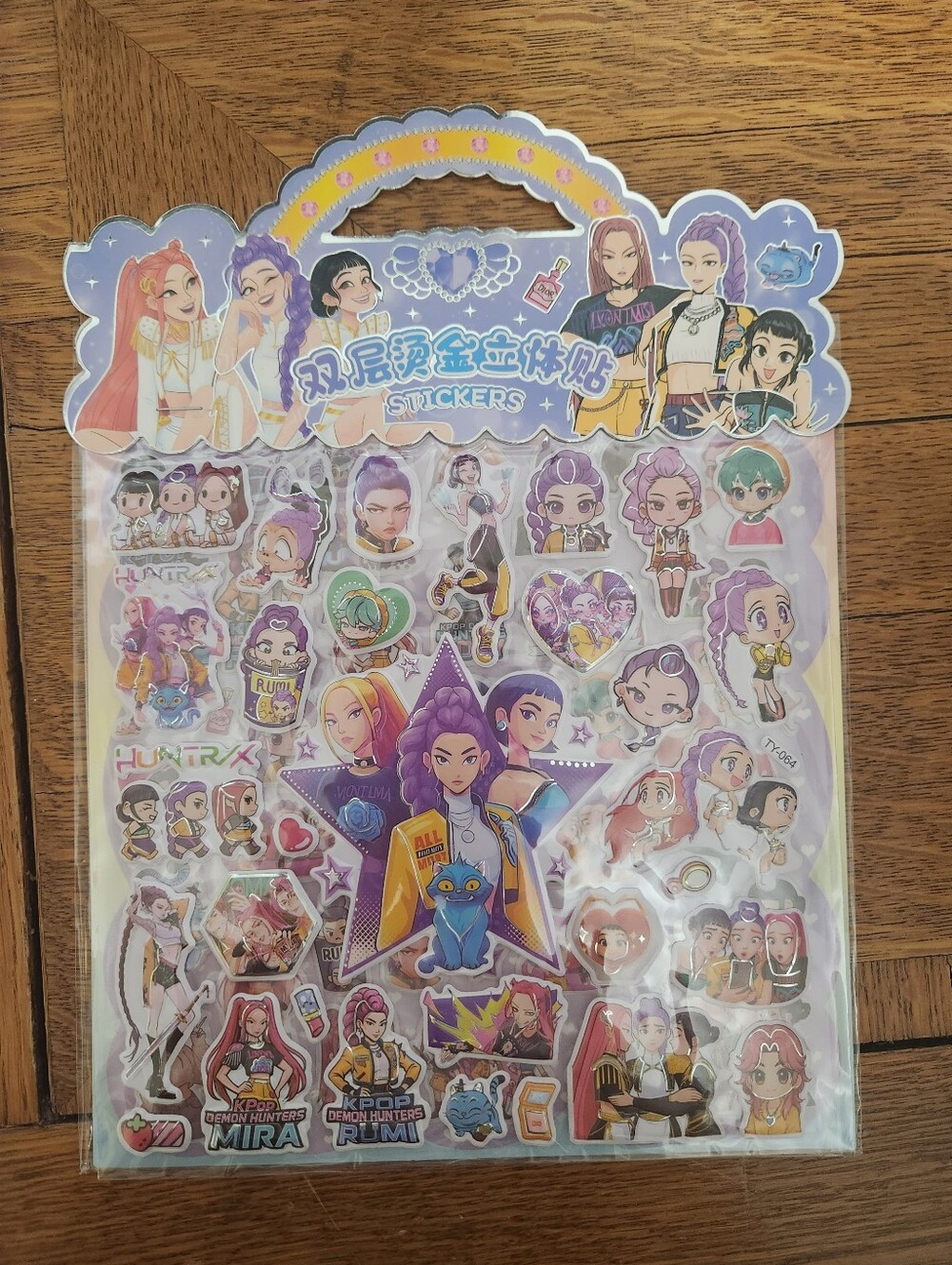 3D Anime K-pop Demon Hunters Stickers